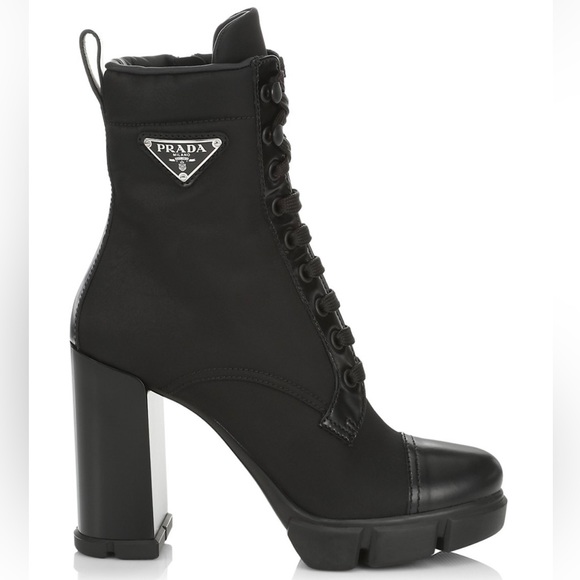 Prada Shoes - Prada
110 Leather & Nylon Hiker Booties